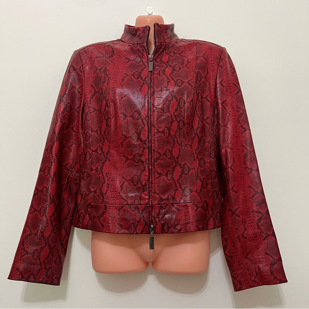 Vintage Siena Studio Snakeskin Leather Jacket